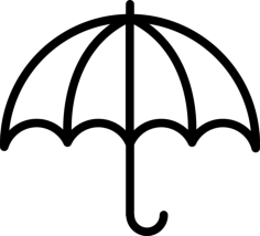 Open Umbrella Craft Design Svg File, Free Vectors File